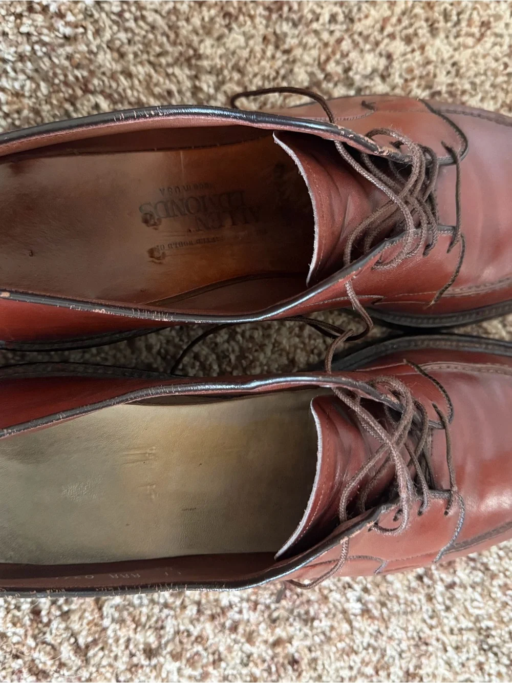Allen Edmonds Brentwood Oxford burgundy Formal Shoes Size 11 AAA
